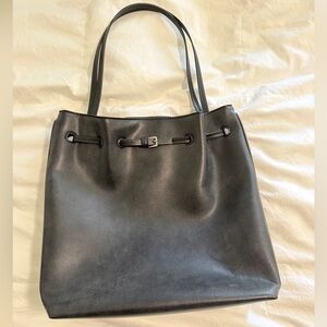 H&M Women’s Black Leather Tote Bag